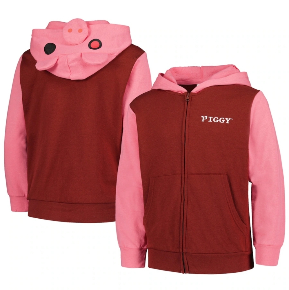 ❤️10/$40 New Piggy Pink and Brown Hoodie